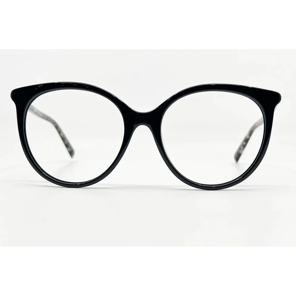 Max Mara Eyeglasses Womens Black Cat Eye Full Rim MM 1383 52-19-140